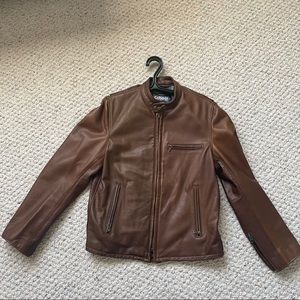 Style 530 Schott Brown Leather Jacket